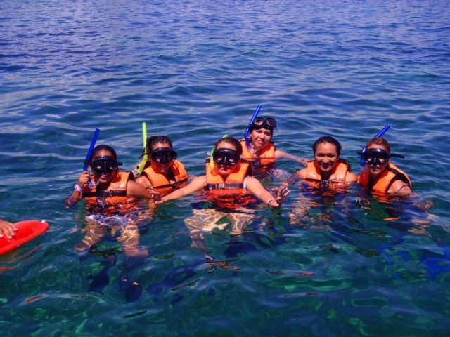  Groups snorkeling 